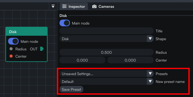 Default preset
